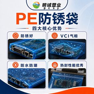 Sacs de prévention de la rouille Pengcheng Vci pour pièces automobiles, protection précise des métaux, emballage plat résistant à l'humidité - Product Image 2