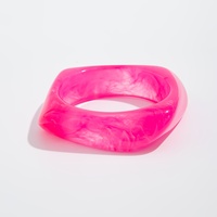 Bracelets tendance pour femmes, géométriques, en résine acrylique transparente, colorés, irréguliers, épais, style vintage, YUMMY
