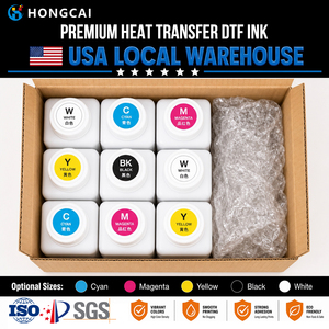 Di alta qualità 1000ml 5 colori CMYKW trasferimento di calore DTF <span class=keywords><strong>inchiostro</strong></span> da stampa per <span class=keywords><strong>epson</strong></span> I3200 Dx5 Dx6 Dx7 Xp600 testina della <span class=keywords><strong>stampante</strong></span> - Product Image 1