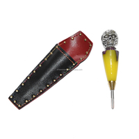 Offre Spéciale personnalisé Portable longue résine narguilé Shisha feuille perforateur avec aiguille givré techniques accessoire pour narguilé Shisha