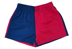Short de <span class=keywords><strong>rugby</strong></span> bicolore en sergé de coton épais personnalisé Baggy Fit de qualité supérieure pour hommes avec poches profondes - Product Image 4