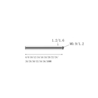 Barre droite double filetée intérieurement en titane G23 pour piercing corporel – Tige de remplacement pour langue, téton, hélix