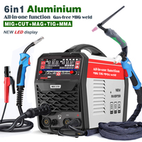 Mesin Las Aluminium MIG 6 in 1 BARU PULSE MIG GAS MIG NO GAS HT TIG CUT MMA 220V