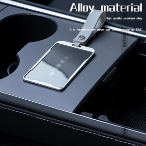 Étui à clé de voiture en alliage de Zinc pour <span class=keywords><strong>Tesla</strong></span> modèle <span class=keywords><strong>3</strong></span> Y porte-clés NFC porte-carte porte-clés étui à carte télécommande accessoires de Protection - Product Image 3