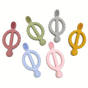Mordedor de Silicona para Bebés, Libre de BPA, Grado Alimenticio, Seguro, Cepillo de Dientes Sensorial, Juguete Suave de Lujo, Masajeador, Antideslizante, Unisex, WoXing, 0-24 Meses - Product Image 2