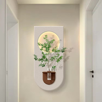 Nouvelle tendance nordique acrylique UV coupe grès Surface peinture décorative avec lumières LED et Vase décoration intérieur maison