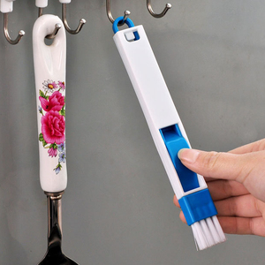 Brosses de nettoyage portables pour rails de fenêtre avec pelle à poussière, outils de nettoyage pour claviers d'ordinateur et rainures, nettoyeur de rails de porte - Product Image 3