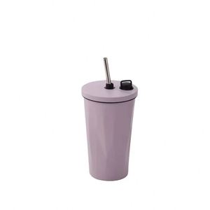 Vaso Térmico de Verano para Coche, Botella de Agua de Acero Inoxidable con Aislamiento al Vacío, Pajita, Recubrimiento Metálico en Polvo Colorido, Duradero y Elegante - Product Image 1
