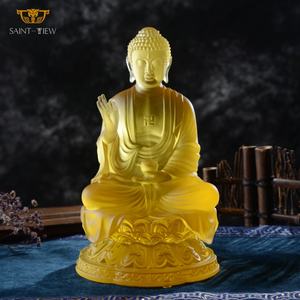 Statue <span class=keywords><strong>de</strong></span> <span class=keywords><strong>bouddha</strong></span> en cristal chinois fait à la main - Product Image 2