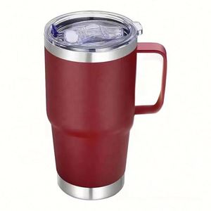 Gobelet isotherme en acier inoxydable de 30 oz avec poignée pour le café et les boissons - Product Image 1