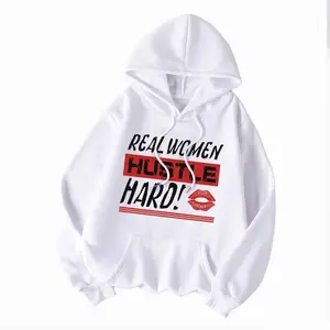 Clothing manufacturers wholesale new durable solid color printed hoodie casual hoodie girls loose top sweatshirt