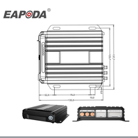 Vender bien HD vehículo cmsv6 monitoreo 4ch 4G GPS WiFi MDVR Cámara AHD 1080P 720P tarjeta SD vehículo DVR grabadora móvil MDVR Kit