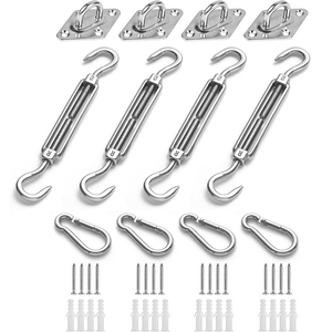 Hardware soporte Kit de instalación <span class=keywords><strong>Rectangular</strong></span> para Triangular sol <span class=keywords><strong>sombra</strong></span> navegar con 8 pulgadas tornillos - Product Image 1