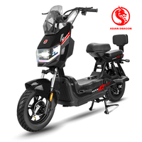 Vélo électrique à suspension avant, 500W 48V, 2 roues, longue portée, moteur arrière haute vitesse pour une conduite fluide