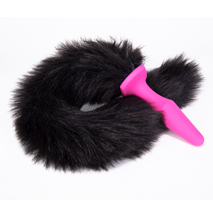 Cola de Gato Peluda Sexy, Cola de Zorro Larga y Colorida, Juego de Tapones de Silicona, Cosplay Erótico, Tapón Anal para Sexo Lésbico y <span class=keywords><strong>Gay</strong></span> para Mujer - Product Image 5