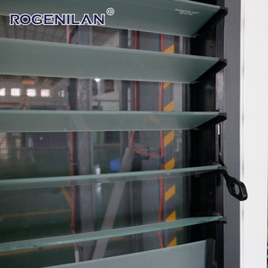 <span class=keywords><strong>Volets</strong></span> extérieurs en aluminium et verre Rogenilan, minimalistes, économiseurs d'énergie, étanches, à double vitrage trempé, avec persiennes - Product Image 5