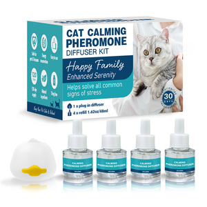Effectieve Veilige Kattenferomonen Kalmerende Diffuser Kit Voor Verlichting Van Kattenangst 1 Diffuser 4 Navulling 48Ml Oplaadbaar - Product Image 1