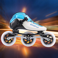 Patins à roulettes de course à trois roues Luoshen T5 pour enfants, professionnels, de plein air, à grande vitesse, en fibre de carbone, 75 mm, PU