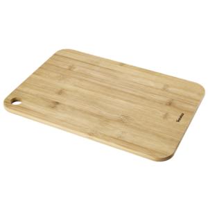 Tabla de cortar MetalTex de bambú rectangular con orificio para colgar, para uso en la cocina - Product Image 1