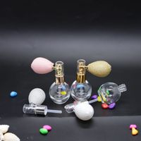 Bouteille de pulvérisation de poudre de verre de 10ml 30ml avec bouchon à vis d'atomiseur d'ampoule pour l'application de crème pour le visage de paillettes de cheveux