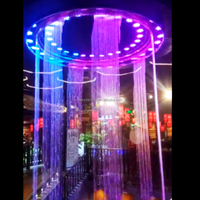Fontaine musicale laser numérique d'extérieur DEWY DW_5M de haute qualité en acier inoxydable avec garantie de 2 ans pour aménagement paysager de place publique