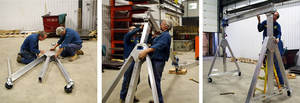 Lightweight Adjustable Height 500kg 1 Ton 2 Ton Mobile Portable Aluminum <b>Gantry</b> <b>Crane</b> - Product Image 6