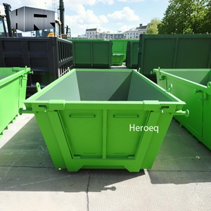 Nouvelle benne à déchets industrielle en acier empilable pour extérieur, gestion des déchets métalliques, 4 m³ (type <span class=keywords><strong>Skip</strong></span> Marrell) - Product Image 3