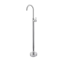 Ensemble de robinets de baignoire autoportants en laiton d'usine Kaiping Remplisseur de baignoire sur pied noir mat pour lavabo