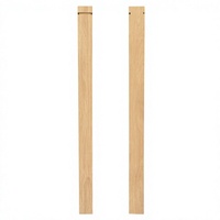 Poteau d'escalier carré en chêne rouge massif durable, OEM ODM, pour escaliers intérieurs, écologique, résistant à l'eau, EFS