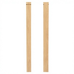 Poteau d'escalier carré en chêne rouge massif durable, OEM ODM, pour escaliers intérieurs, écologique, résistant à l'eau, EFS - Product Image 1