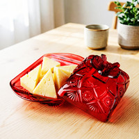 Creatieve onderscheidende kleur vlinderglas snoep- en fruitplateau deksel Scandinavisch minimalistisch design effen kleur woonkamer opbergdoos