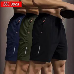 Pantaloncini Sportivi Estivi da Uomo Retrò Casual ad Asciugatura Rapida con Chiusura a Coulisse in Poliestere per Attività all'Aperto - Product Image 4