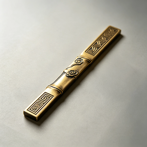 Vintage Brass Hollow <b>Bookmark</b> Custom Engraved Metal Chinese Style Carved Business <b>Gift</b> Stationery Decor Wire EDM CNC Machined - Product Image 3