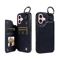 Étui portefeuille en cuir PU CaseMe pour 14 Pro Max avec design antichoc et fonction magnétique à clapet, sac OPP