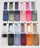Étui magnétique translucide de luxe pour iPhone 18 Pro Max, coque 17 Air 16 15 14 Plus 13 12 11 Pro Max, effet peau givrée