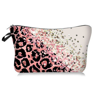 Bolsa <span class=keywords><strong>de</strong></span> Cosméticos Floral Estética, Bolsa <span class=keywords><strong>de</strong></span> Maquillaje <span class=keywords><strong>de</strong></span> Poliéster con Estampado Personalizado, Estampado Completo con <span class=keywords><strong>Flores</strong></span> <span class=keywords><strong>de</strong></span> Acuarela, Organizador <span class=keywords><strong>de</strong></span> Viaje - Product Image 1