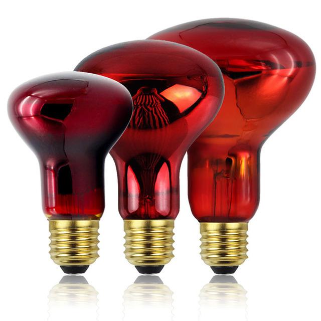 Red E26 E27 110V 50W 75W 100W Reptile Heating Lamp UVA Tortoise Snake Lizard Halogen Bulb Light