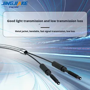 Capteur de <span class=keywords><strong>fibre</strong></span> <span class=keywords><strong>optique</strong></span> à tube à aiguille étendu à réflexion diffuse gainé de métal, type frontal M3M4M6, 5-90 mm en option, BUF37-S10 - Product Image 5