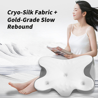 Oreiller ergonomique en mousse à mémoire de forme, soutien cervical, oreiller respirant pour un sommeil confortable pour les dormeurs sur le côté, le dos et le ventre