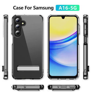 <span class=keywords><strong>Coque</strong></span> de protection hybride transparente 2-en-1 en TPU et PC avec béquille intégrée pour <span class=keywords><strong>Samsung</strong></span> Galaxy A17 5G - Product Image 6