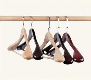 Clothes <b>Hanger</b> Luxury Wood Suit Coat <b>Hanger</b> Beech Lotus Oak Wooden <b>Hanger</b> - Product Image 1