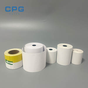 Manufacturer Wholesale 80mm 57mm 48GSM Plastic Core Ultrasound Thermal <b>Paper</b> POS/ATM Thermal Receipt <b>Paper</b> Roll - Product Image 1