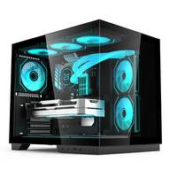 OEM Soeyi Blanco Gabinete Gamer Boitier Case Pc Da Gaming Ventas al por mayor Mid-Tower Atx Gaming Cpu Computer Case con pantalla Lcd