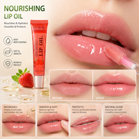 Huile nourrissante pour les lèvres au miel biologique et à la vitamine C, parfum noix de coco, fraise et miel, effet repulpant, marque privée