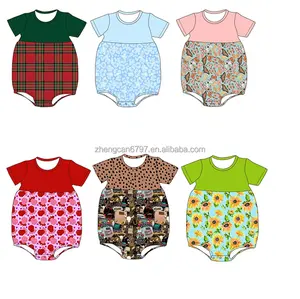 Romper motif kartun, Jumpsuit bayi, Romper motif kartun, Jumpsuit Valentine kustom, pakaian olahraga untuk anak perempuan