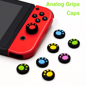 ปุ่ม Joy-CON ซิลิโคนรูปอุ้งเท้าแมวสำหรับ Nintendo Switch Controller อะไหล่ฝาครอบจอยสติ๊ก - Product Image 2