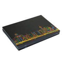 Vente en gros de nouveaux produits technologiques matériel UV noir brochure vidéo écran lcd 7 pouces motion vide o book
