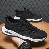 Chaussures décontractées pour hommes, confortables, en PU et maille, motif crocodile, à lacets, respirantes, légères, pour la marche quotidienne en extérieur