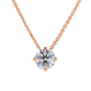 18K Yellow/White/Rose Gold Lab Diamond Slider <b>Necklace</b> - Product Image 1