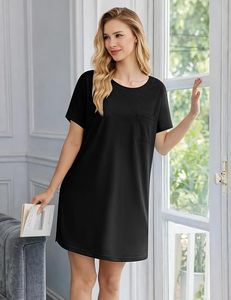 Camicie <span class=keywords><strong>da</strong></span> <span class=keywords><strong>Notte</strong></span> Personalizzate per Donne in Viscosa di Bambù, Camicie <span class=keywords><strong>da</strong></span> <span class=keywords><strong>Notte</strong></span> <span class=keywords><strong>a</strong></span> Maniche Corte, <span class=keywords><strong>Camicia</strong></span> <span class=keywords><strong>da</strong></span> <span class=keywords><strong>Notte</strong></span> con Scollo <span class=keywords><strong>a</strong></span> V, Abbigliamento <span class=keywords><strong>da</strong></span> <span class=keywords><strong>Notte</strong></span> Morbido - Product Image 3